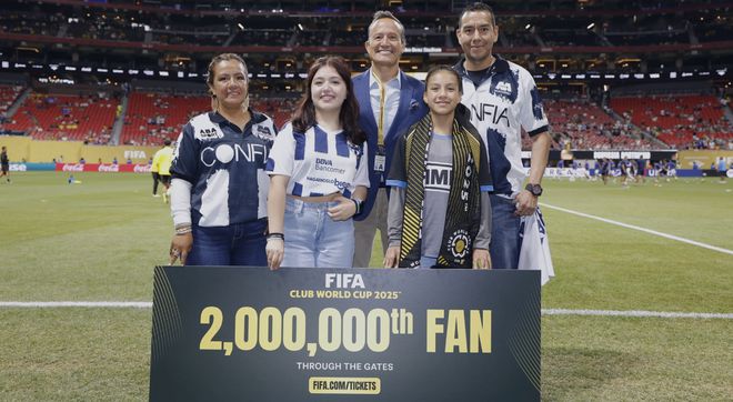 幸運降臨！FIFA贈票世俱杯，贈四張門票給第200萬位觀眾。